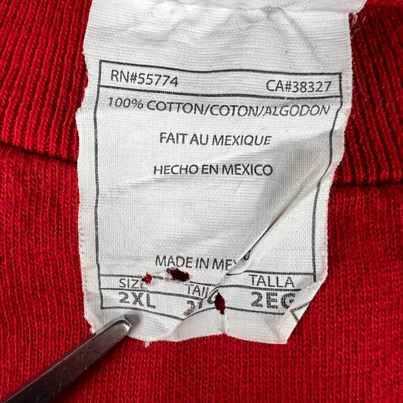 Kansas City Chiefs Big Red Andy Reid Coach Shirt Extra Extra Large Red Faded Tee - Picture 6 of 14